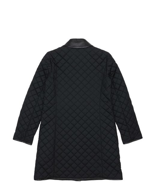 Ferragamo Blue Quilted Cotton Suit