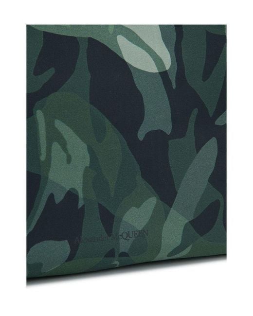 McQueen Green Camouflage Printing Handbag for men