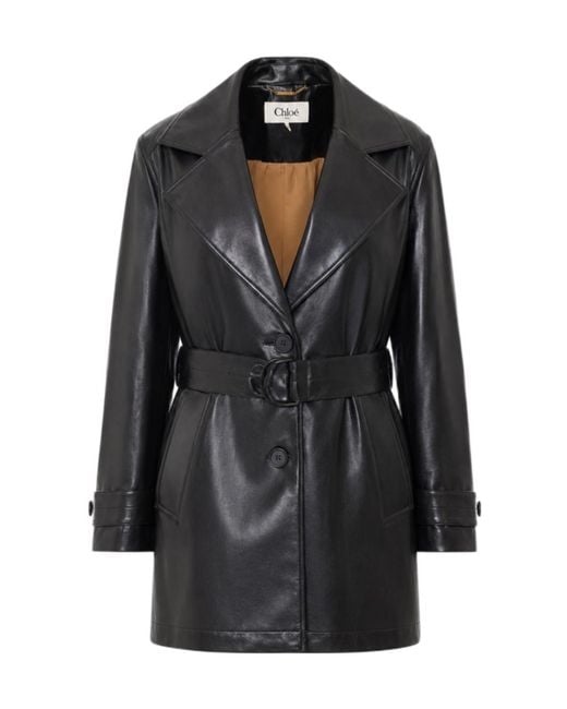 Chloé Black Chloé Belted Jacket
