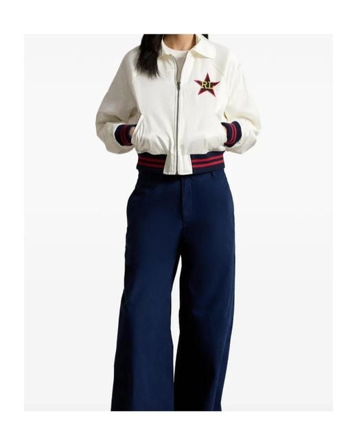 Ralph Lauren White Long-Sleeved Casual Jacket