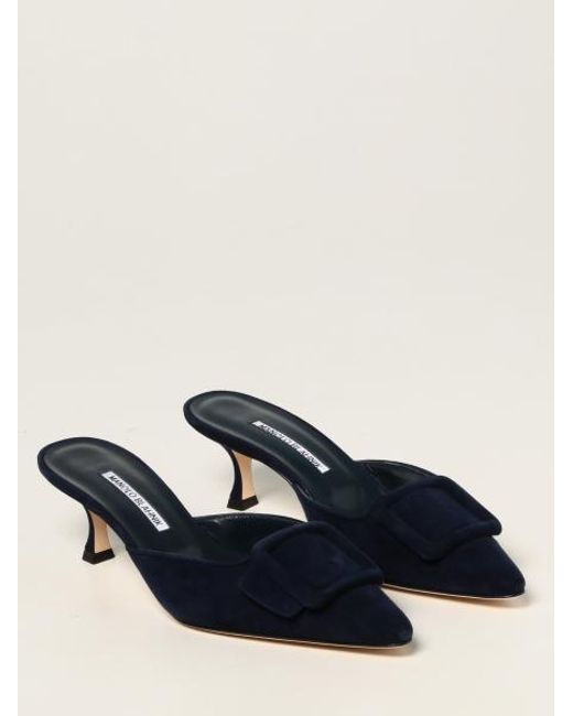 Manolo Blahnik Blue High Heels