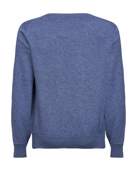 Brunello Cucinelli Blue Cashmere Knitwear for men