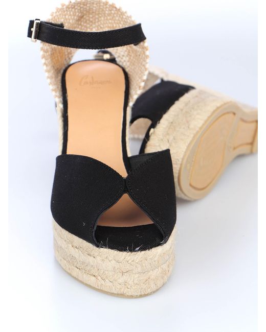 Castaner Black 100Mm Bianca Espadrilles
