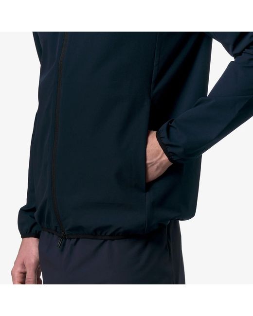 K-Way Blue Journeer Travel Hooded Jacket for men