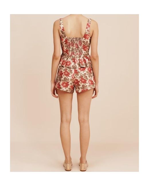 Posse Red Sleeveless Tops