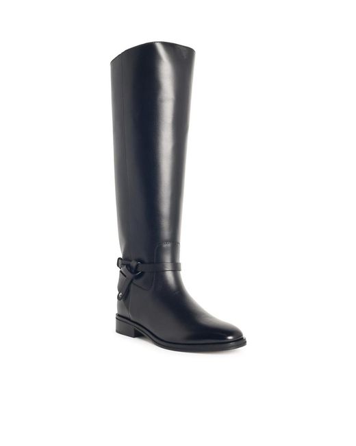Jimmy Choo Blue Lawton Knee Boots