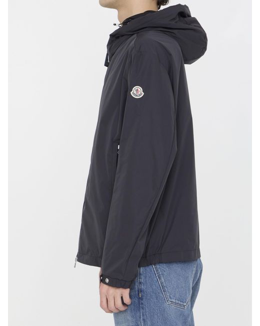 Moncler Blue Traversier Hooded Jacket for men