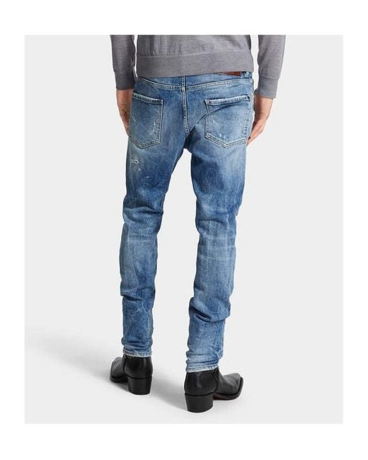 DSquared² Blue Distressed Cool Guy Jeans for men