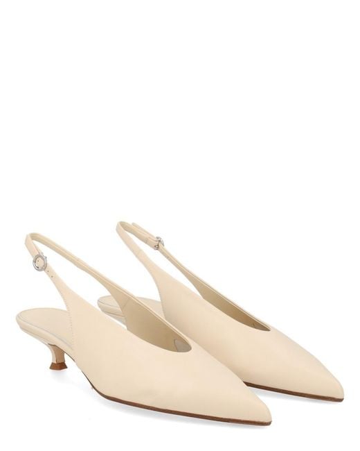 Aeyde Natural Slingback Pumps