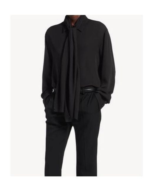 Balenciaga Blue Scarf Shirt