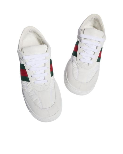 Gucci White Screener Sneaker for men
