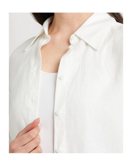 MAX&Co. White Long Sleeve Shirt