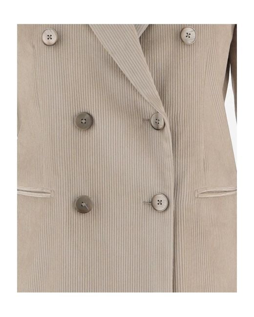 Lardini Gray Double-Breasted Blazer