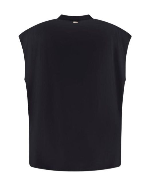 Herno Black Lucent Cady Top