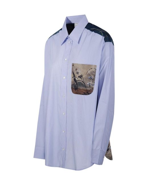 Pierre Louis Mascia Blue Long-Sleeved Shirt