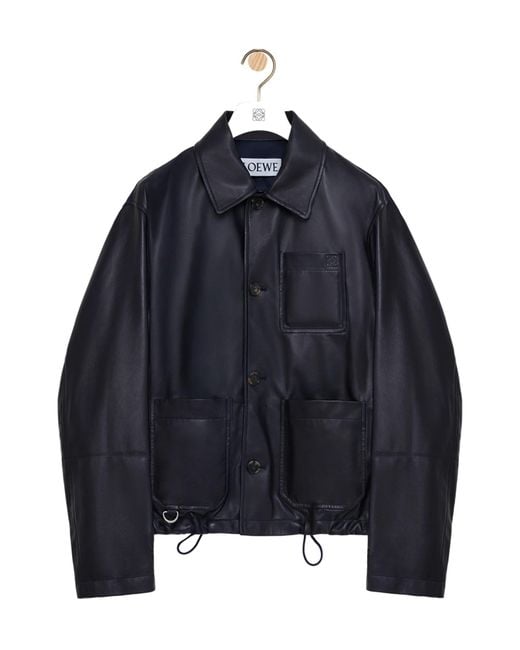 Loewe Blue Workwear Jacket for men