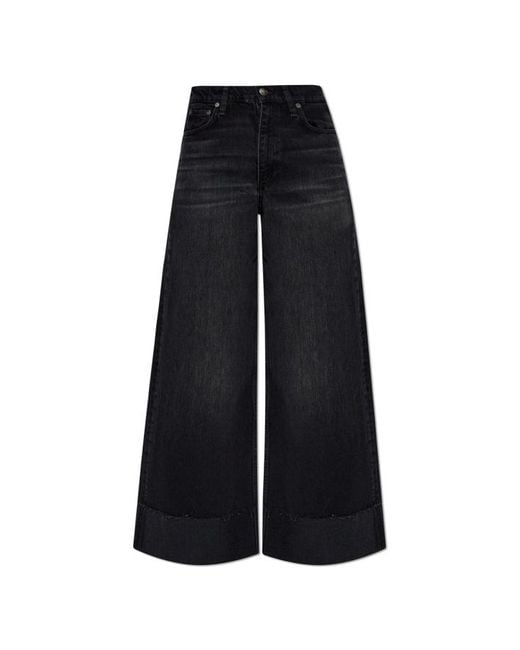Rag & Bone Black High-Waisted Jeans Sofie