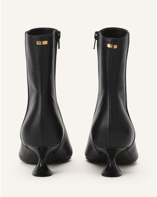 Lanvin Black Side Zipped Heeled Boots