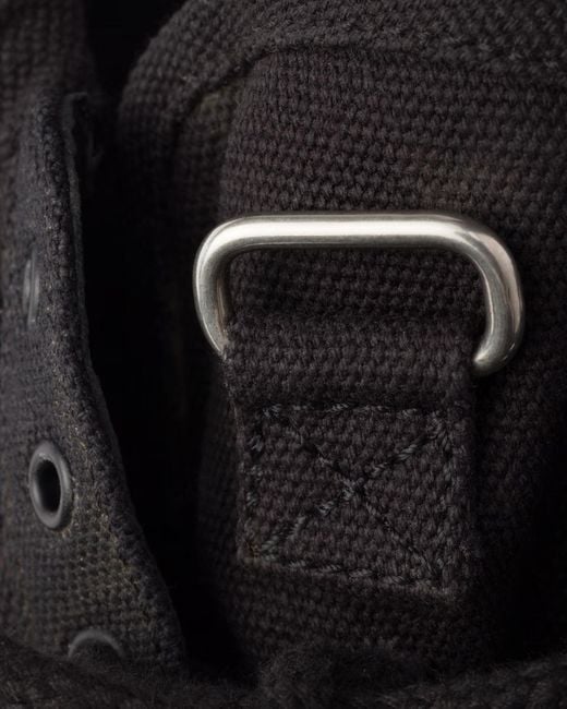 Prada Black Collapse Lace-Up Sneakers