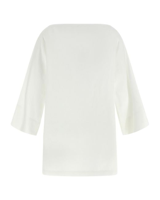 The Row White Regular Solid Top