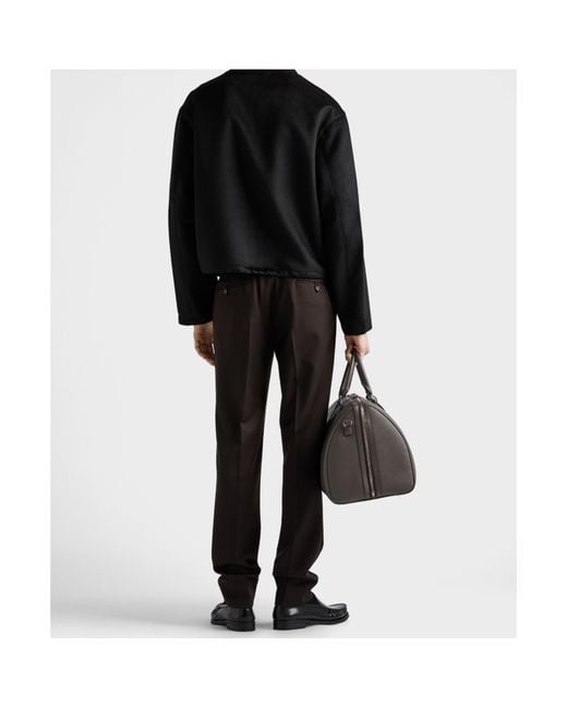 Prada Black Wool Pants for men