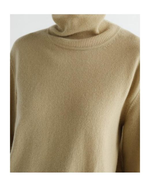 Lemaire Natural Stand-Collar Sweater