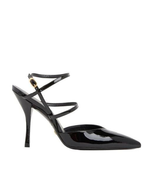 Stuart Weitzman Black Logo High Heels