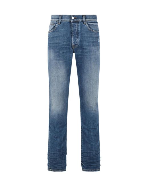 Amiri Blue Stack Skinny Jeans for men