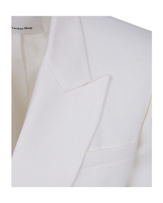 Frankie Shop Gray Long-Sleeved Suit Jacket