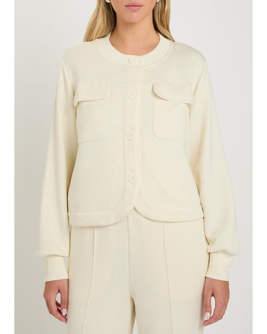 Varley White Comfortable Knit Cardigan