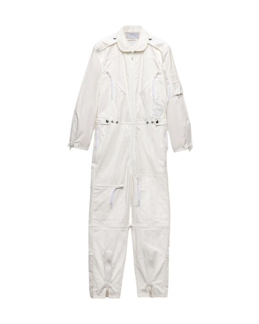 Prada White Cotton Jumpsuit for men