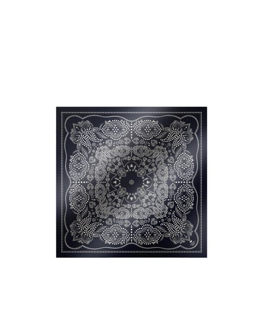 Weekend by Maxmara Black Square Silk Scarf