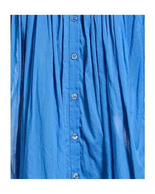 Isabel Marant Blue Solid Color Shirt Dress