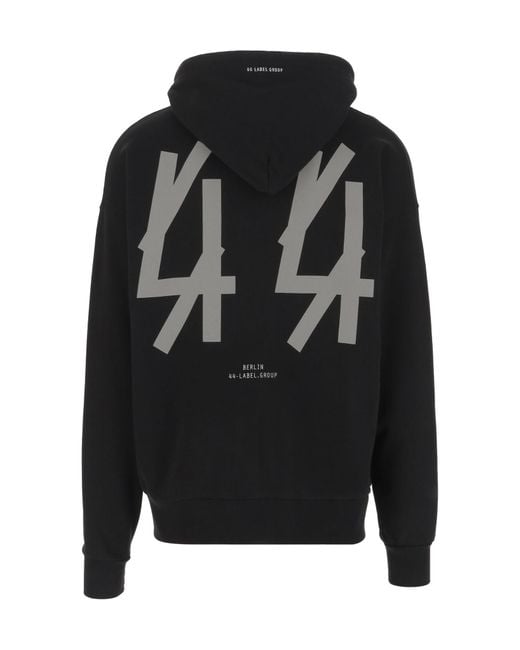 44 Label Group Black Casual Sweatshirt for men