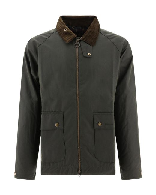 Barbour Green Long-Sleeved Casual Jacket for men