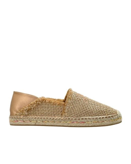Jimmy Choo Brown Round-Toe Flat Shoes