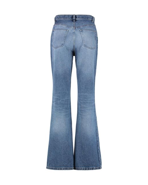 A.P.C. Blue Romy High Rise Flared Jeans