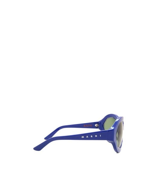 Marni Blue Logo Sunglasses for men