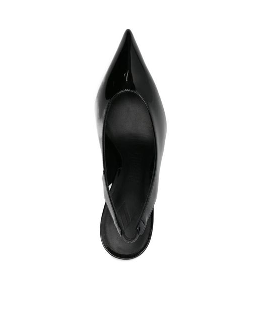 The Attico Black Pointed-Toe Stiletto Heels