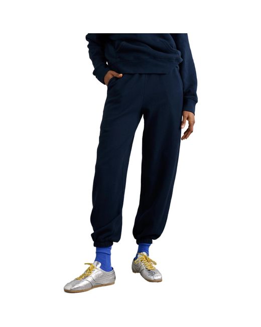 The Elder Statesman Blue Casual Trousers