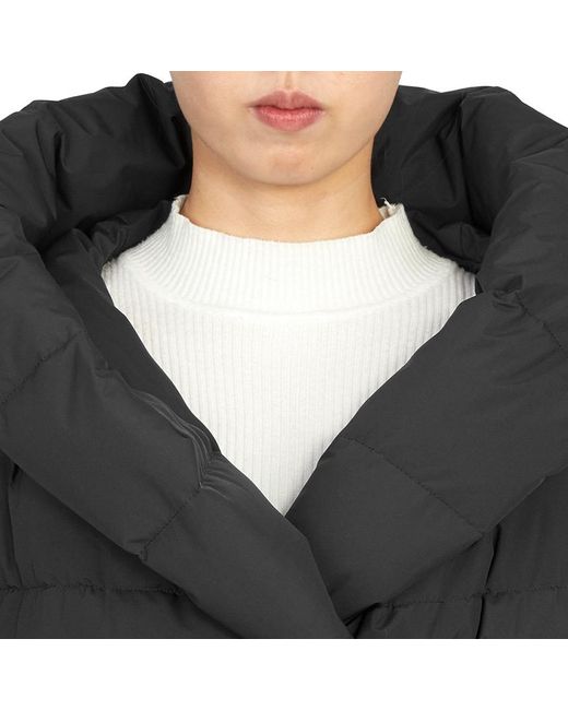 Moorer Black Long-Sleeved Hooded Down Jacket