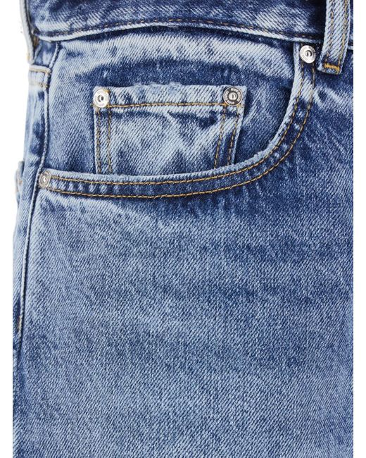 ICON DENIM Blue Jeans With Belt Loops And Logo Patch for men
