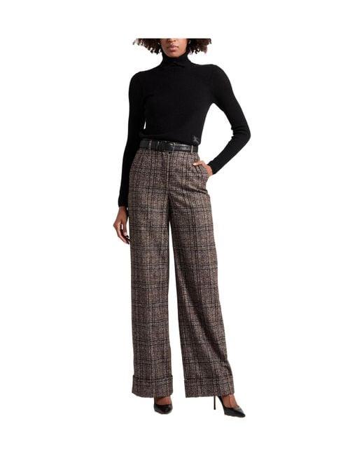 Burberry Black Solid-Colored Knit Turtleneck