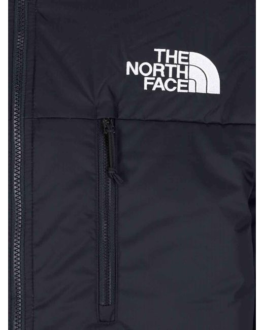 The North Face Blue Logo Embroidered Zip-Up Jacket for men