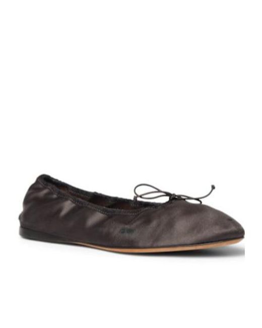 The Row Brown Round Head Ballet Flats