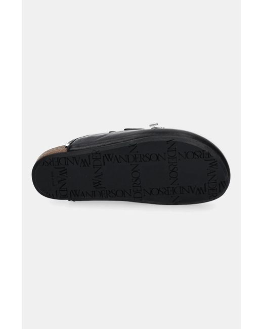 J.W. Anderson Black Round Toe Mules