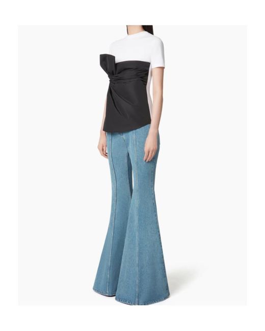 Nina Ricci Blue Flared Jeans