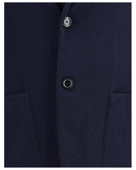 Lardini Blue Patch Pocket Single-Breasted Blazer for men