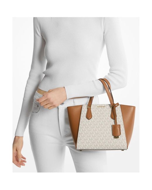 MICHAEL Michael Kors White Taryn Tote Bag