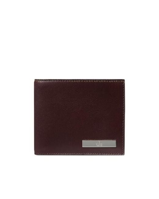 Gucci Purple Bi-Fold Wallet With Metal Tag for men
